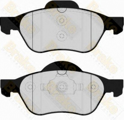 BRAKE ENGINEERING pa1511 -  Комплект тормозных колодок, дисковый тормоз